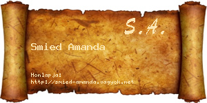 Smied Amanda névjegykártya